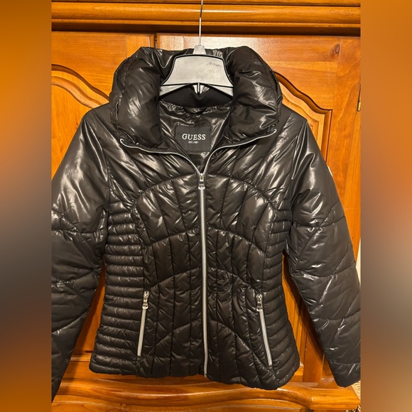 Guess Jackets & Blazers - Women’s Guess black puffer jacket  new